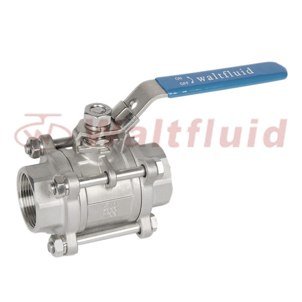 3-PC Stainless Steel Ball Valve Full Port, 1000WOG (PN69)