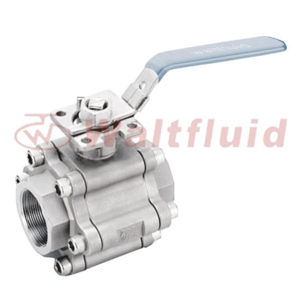 3-PC Stainless Steel Ball Valve Full Port 2000WOG(PN138) ISO-Direct Mount Pad