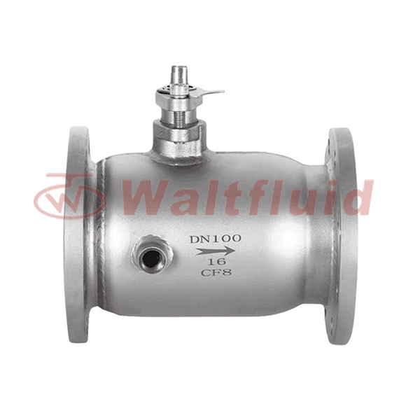 Integrated BQ41F DN100 2-way Stainless Steel Heat Preservation Insulated Flange Ball Valve