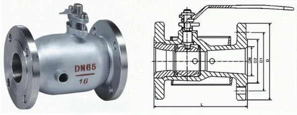 Full Jacketed 2-Way Flanged Floating Ball Valve